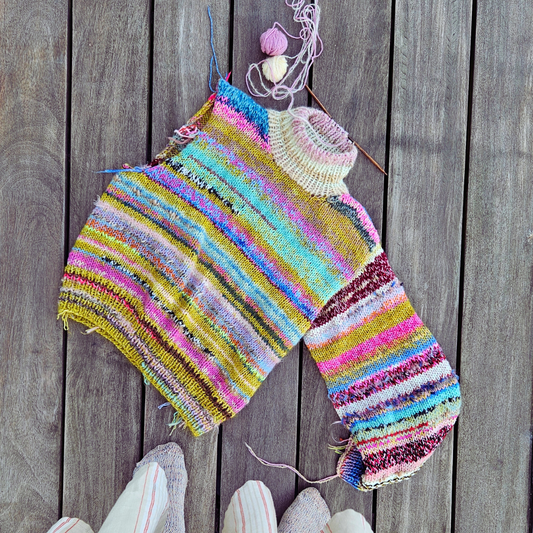 LYNKURSUS: Farvemagi med Garnrester