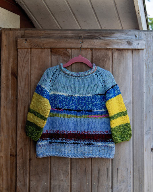 farverig strik til børn