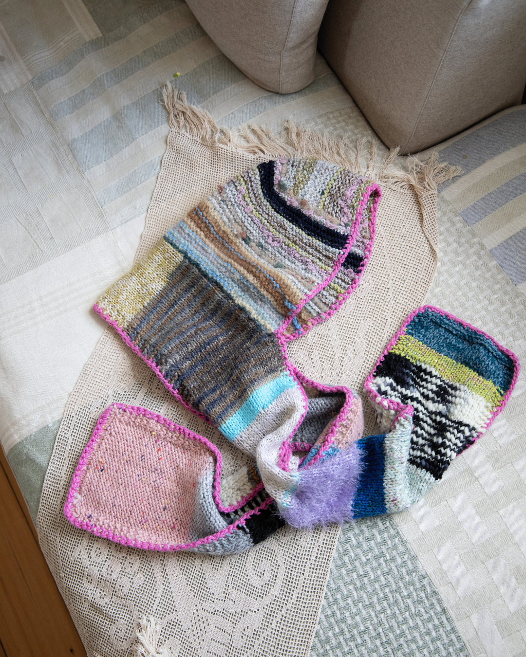 Strikkemagi med Garnrester