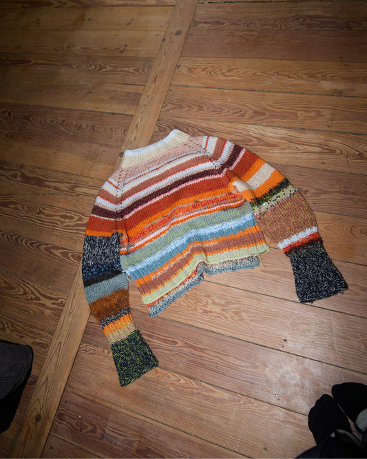 sweater af garnrester