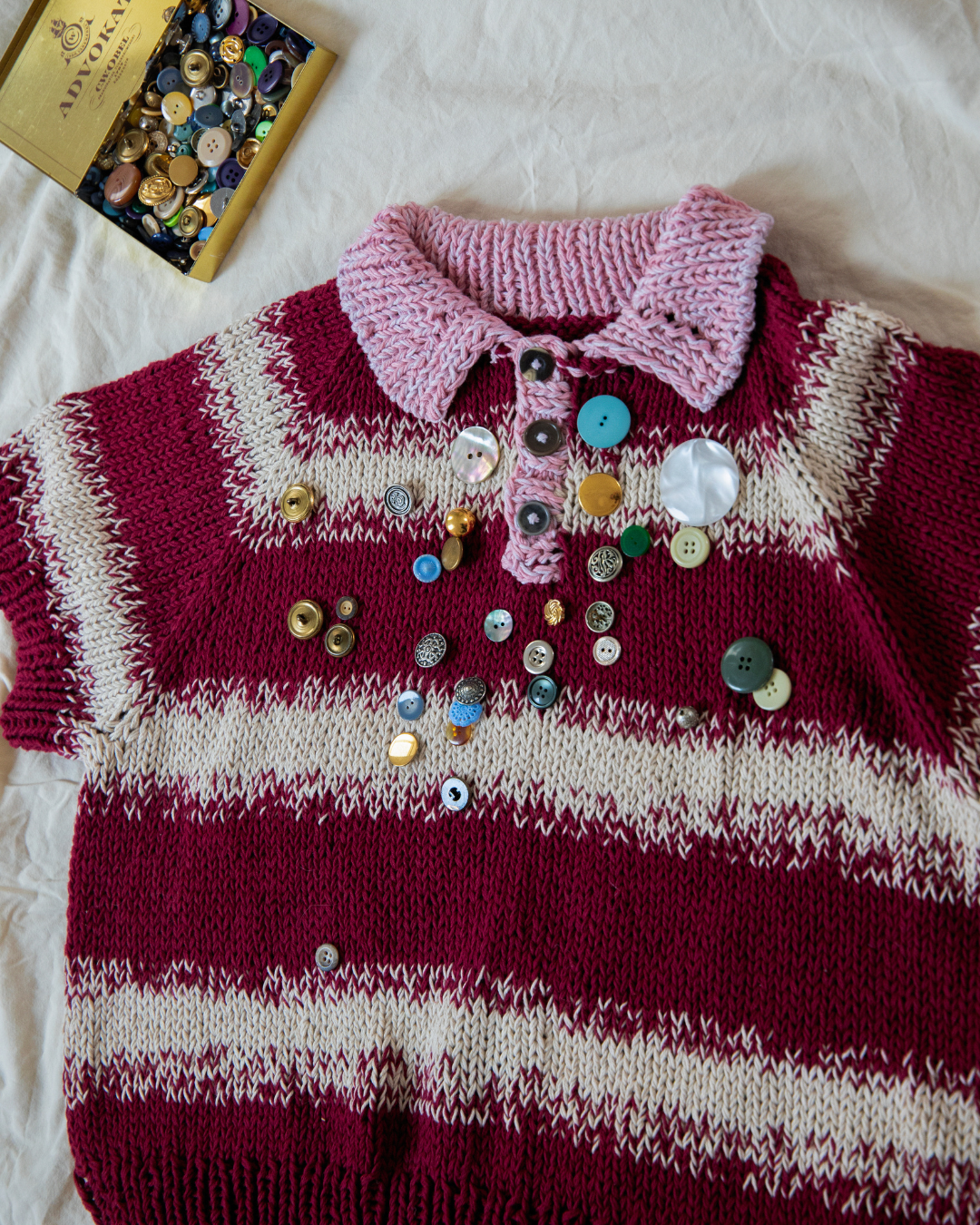 Strikkemagi med Garnrester