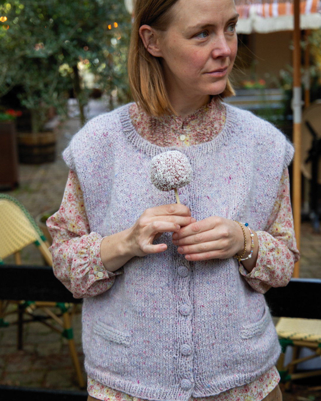 Strikkemagi med Garnrester