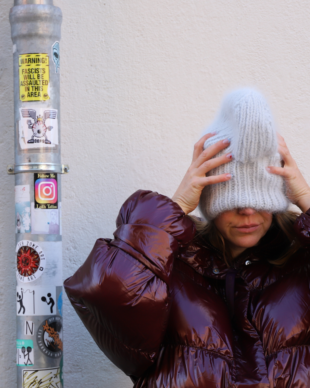 Beanie Balaclava Light kan nemt strikkes og forvandles fra balaclava til elefanthue