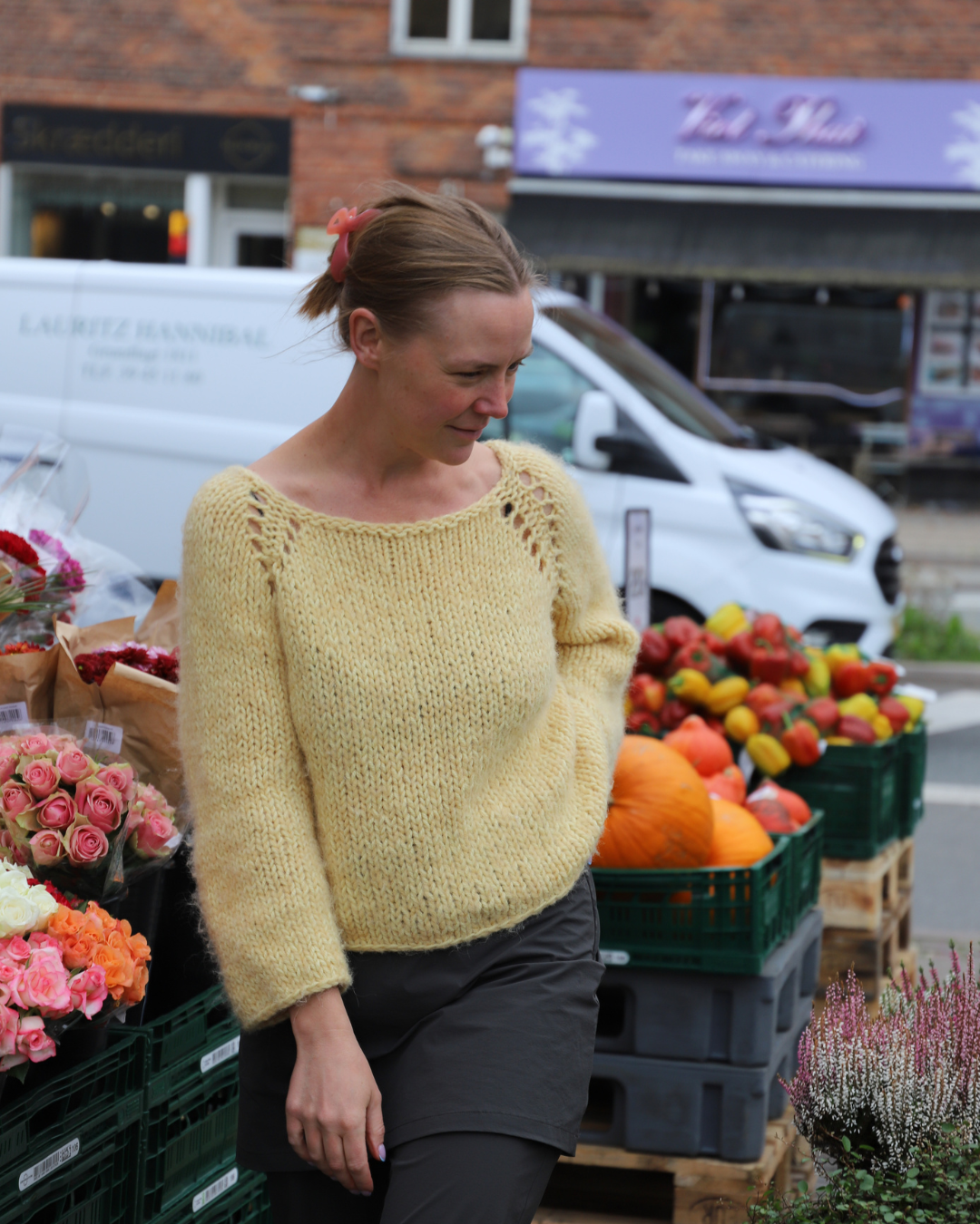 Håndstrikket chunky sweater til nybegyndere
