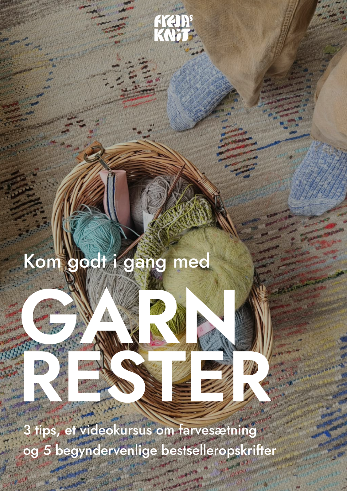 Kom godt i gang med garnrester – e-bogens forside