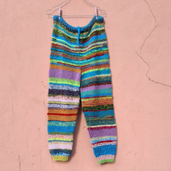 FRIDA BLACK KNIT  PANTS